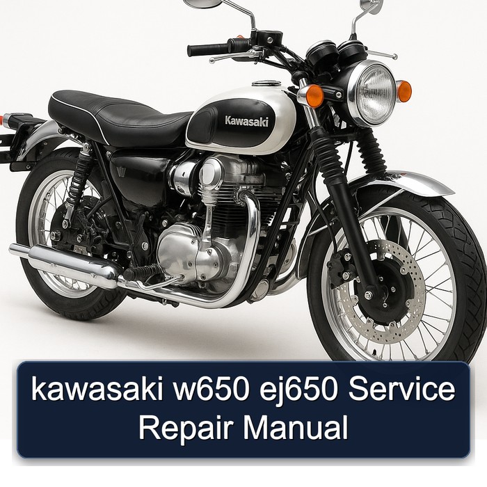 Kawasaki W Series W650 EJ650 Service Repair Workshop Manual PDF