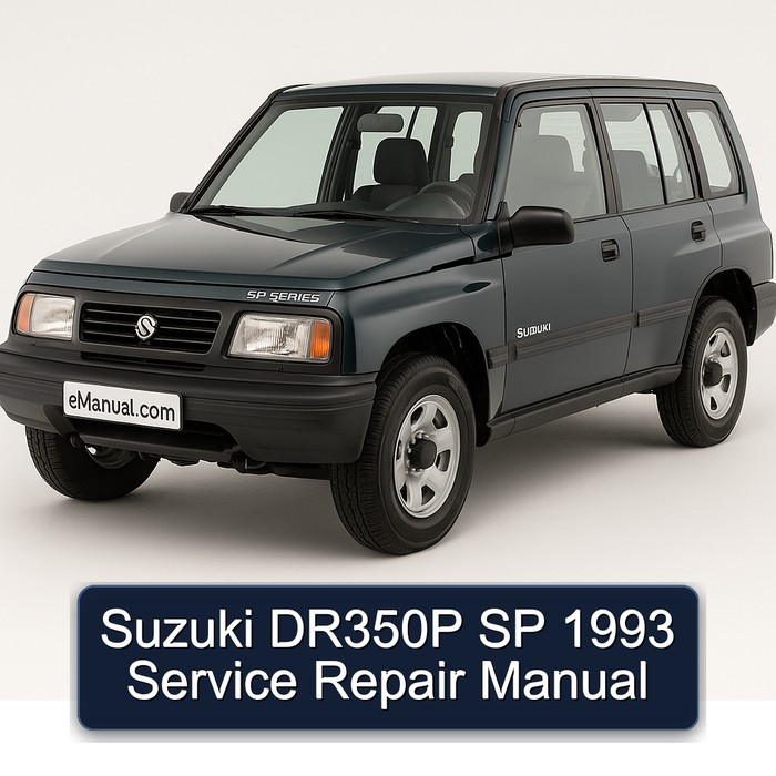1993 Suzuki SP Series DR350P Service Repair Workshop Manual PDF