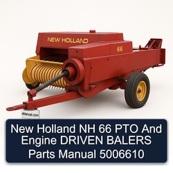 New Holland NH 66 PTO Engine Driven Balers Parts 5006610 Catalog PDF