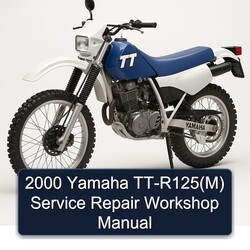 2000 Yamaha TT Models Tt-r125(m) Service Repair Workshop Manual PDF