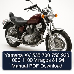Yamaha Virago XV 535 700 750 920 1000 1100 Viragos 81 94 Service Repair Workshop Manual PDF