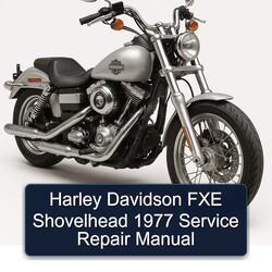 1977 Harley Davidson Servi Car FXE Shovelhead Service Repair Workshop Manual PDF