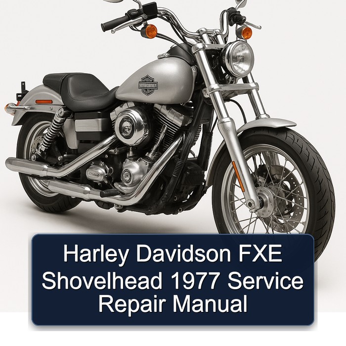 1977 Harley Davidson Servi Car FXE Shovelhead Service Repair Workshop Manual PDF