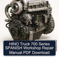 Hino E13C Truck 700 Series Spanish Service Repair Workshop Manual PDF