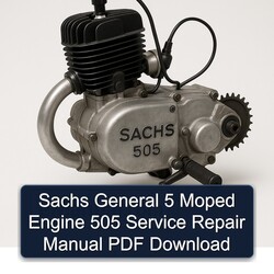Sachs 505 General 5 Moped Engine Service Repair Workshop Manual PDF