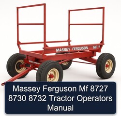 Massey Ferguson Mf 8727 8730 8732 Tractor Operators Operator's Manual PDF