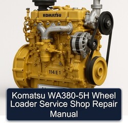 Komatsu WA380-5H Wheel Loader Shop Service Repair Workshop Manual PDF