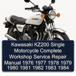 1976-1984 Kawasaki KZ Series KZ200 Single Motorcycle Service Repair Workshop Manual PDF