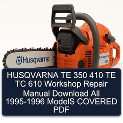 1995-1996 Husqvarna TR650 Models TE 350 410 TC 610 All - Covered Service Repair Workshop Manual PDF