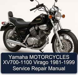 1981-1999 Yamaha Virago Motorcycles XV700-1100 Service Repair Workshop Manual PDF