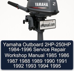 1984-1996 Yamaha Outboard 2HP-250HP Service Repair Workshop Manual PDF