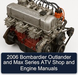 2006 Datsun L Series & Z Bombardier Outlander Max ATV Shop Engine Service Repair Workshop Manual PDF