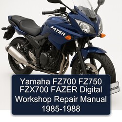1985-1988 Yamaha Fazer FZ700 FZ750 FZX700 Digital Service Repair Workshop Manual PDF
