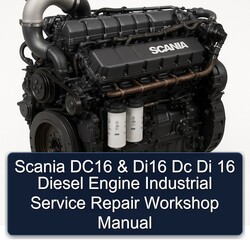Scania T Series DC16 DI16 Dc Di 16 Diesel Engine Industrial Service Repair Workshop Manual PDF