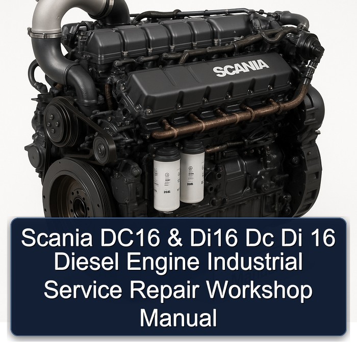Scania T Series DC16 DI16 Dc Di 16 Diesel Engine Industrial Service Repair Workshop Manual PDF