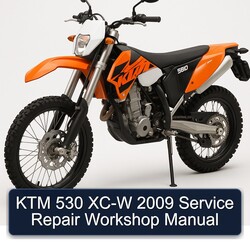 2009 KTM 530 XC-W Service Repair Workshop Manual PDF