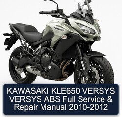 2010-2012 Kawasaki Versys KLE650 ABS Service Repair Workshop Manual PDF