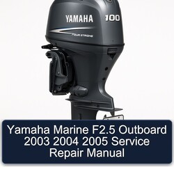 2003-2005 Yamaha Marine F2.5 Outboard Service Repair Workshop Manual PDF