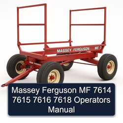 Massey Ferguson MF 7614 7615 7616 7618 Operators Operator's Manual PDF