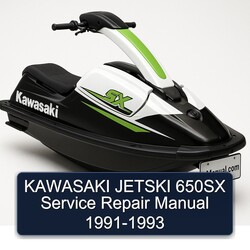 1991-1993 Kawasaki Jetski 650SX Service Repair Workshop Manual PDF