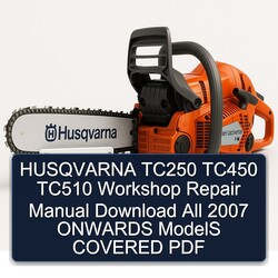 2007 Husqvarna TC Models TC250 TC450 TC510 All Onwards Covered Service Repair Workshop Manual PDF
