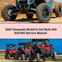 2005 Kawasaki Mule610 4x4 Mule 600 KAF400 Service Repair Workshop Manual PDF