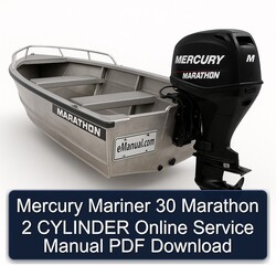 Mercury Mariner 30 Marathon 2 Cylinder Online Service Repair Workshop Manual PDF