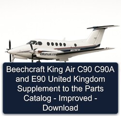 Beechcraft King Air C90 C90A E90 United Kingdom Supplement - Improved Parts Catalog PDF
