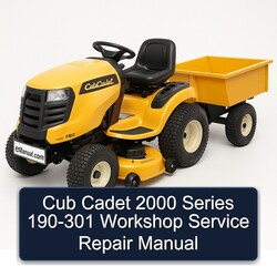 2000 Cub Cadet Series 190-301 Service Repair Workshop Manual PDF