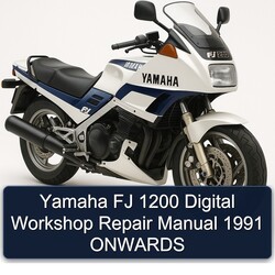 1991 Yamaha FJ Models 1200 Digital Onwards Service Repair Workshop Manual PDF