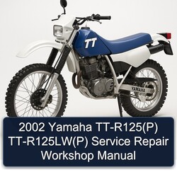 2002 Yamaha TT-R125(P) TT-R125LW(P) Service Repair Workshop Manual 