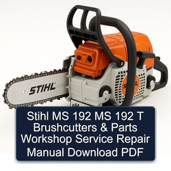 Stihl MS 192 T Brushcutters Parts Service Repair Workshop Manual PDF