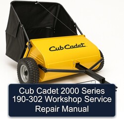 2000 Cub Cadet Series 190-302 Service Repair Workshop Manual PDF