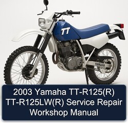 2003 Yamaha TT-R125(R) TT-R125LW(R) Service Repair Workshop Manual 