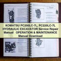 Komatsu Pc200lc-7l Pc220lc-7l Hydraulic Excavator Operation Service Repair Workshop Manual PDF