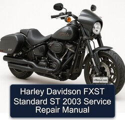 2003 Harley Davidson Model 125 Fxst Standard ST Service Repair Workshop Manual PDF
