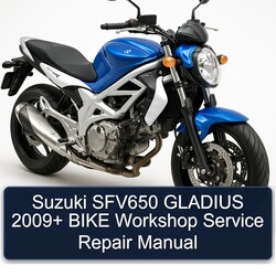 2009 Suzuki SFV650 Gladius Bike Service Repair Workshop Manual PDF
