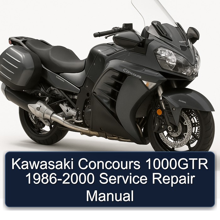1986-2000 Kawasaki Concours Models 1000GTR Service Repair Workshop Manual PDF