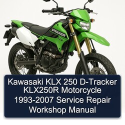 1993-2007 Kawasaki KLX Series 250 D-tracker KLX250R Motorcycle Service Repair Workshop Manual PDF