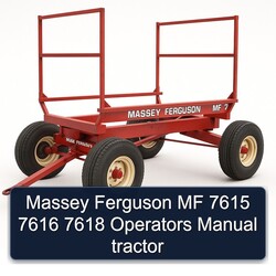 Massey Ferguson MF 7615 7616 7618 Operators Tractor Operator's Manual PDF