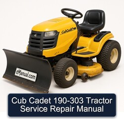 Cub Cadet 190-303 Tractor Service Repair Workshop Manual PDF