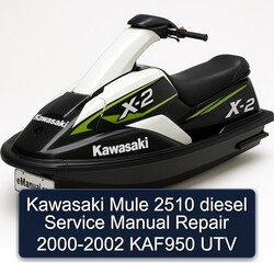 2000-2002 Kawasaki Mule 2510 Diesel - KAF950 UTV Service Repair Workshop Manual PDF