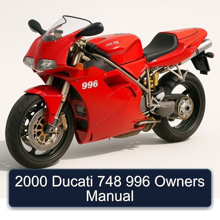 2000 Ducati 996 748 Owners Owner's Manual PDF