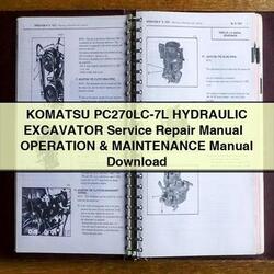 Komatsu Pc270lc-7l Hydraulic Excavator Operation Service Repair Workshop Manual PDF