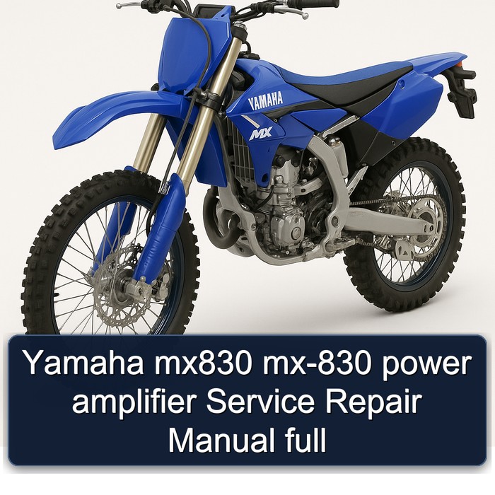 Yamaha MX Models MX830 MX-830 Power Amplifier Service Repair Workshop Manual PDF