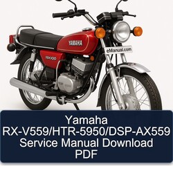 Yamaha RX Models Rx-v559/htr-5950/dsp-ax559 Service Repair Workshop Manual PDF