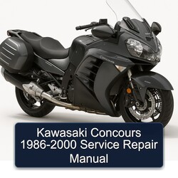 1986-2000 Kawasaki Concours Models Service Repair Workshop Manual PDF