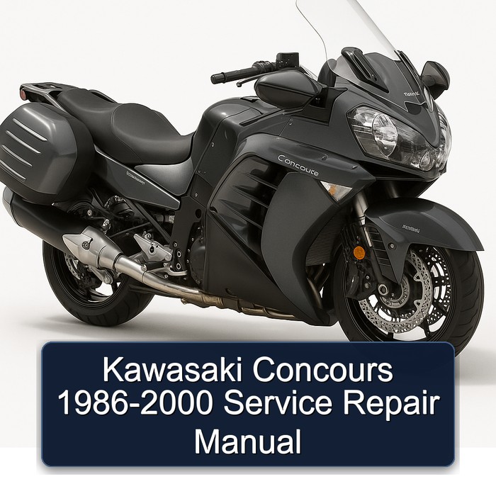 1986-2000 Kawasaki Concours Models Service Repair Workshop Manual PDF