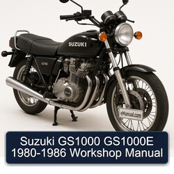 1980-1986 Suzuki GS Series GS1000 GS1000E Service Repair Workshop Manual PDF