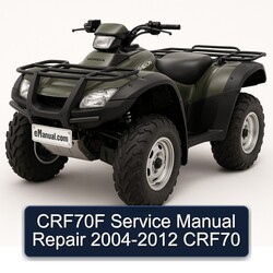 2004-2012 CRF70F - CRF70 Service Repair Workshop Manual PDF